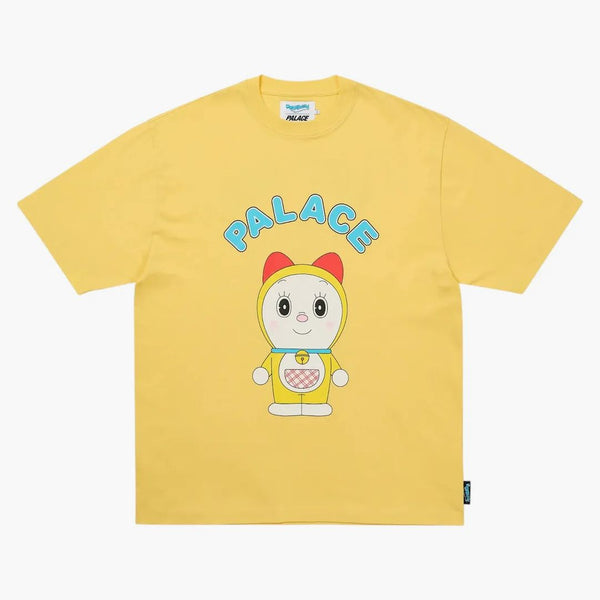 Palace Doraemon T-shirt Blessed Yellow