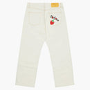 Panel de bombas de pato de palacio Jeans blancos