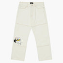 Panel de bombas de pato de palacio Jeans blancos