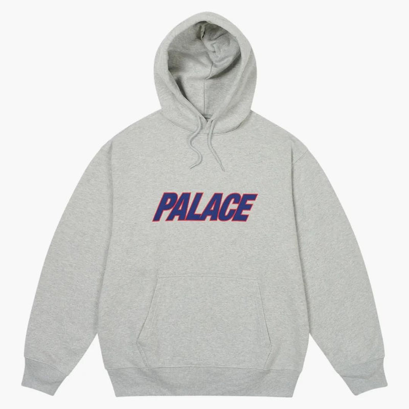 Logo Palace Duo Hood Grey Marl