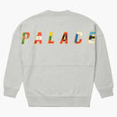 Palace EU-Don Crew Gray Marl