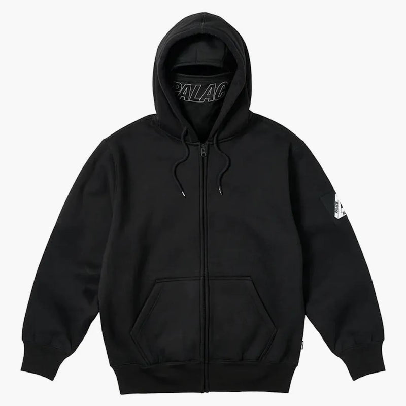 Palace Facemask Shearling Thermal Hood Black
