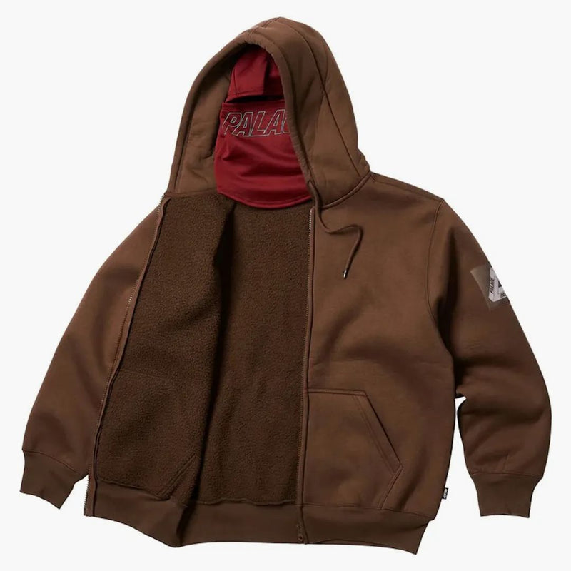 Palace MACEMASK Shearling Thermal Coup Brown