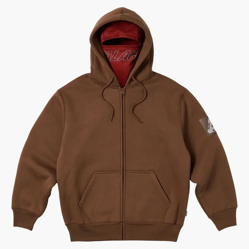 Palace MACEMASK Shearling Thermal Coup Brown