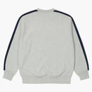 Palace Flag Stripe Crew Gray Marl