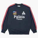 Palace Flag Stripe Crew Navy