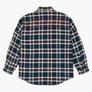 Palace Flannel Drop Shoulder Shirt Navy