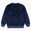 Palace Fleece Pocket Drop Shoulder Crew Blue