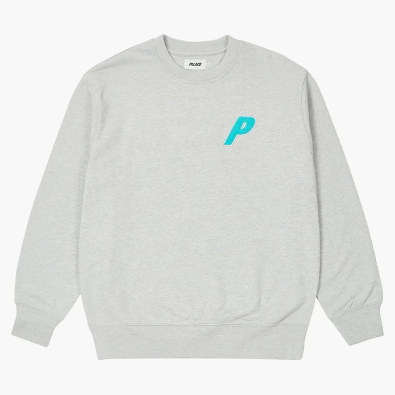Palác Fleece Tri-Ferg Crew Grey Marl