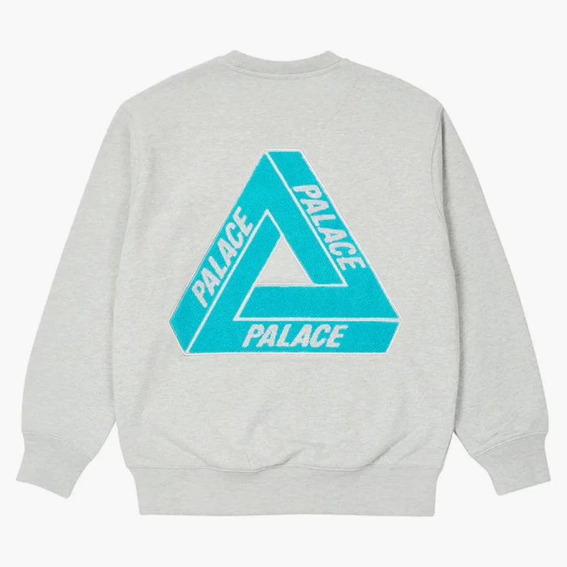 Palác Fleece Tri-Ferg Crew Grey Marl