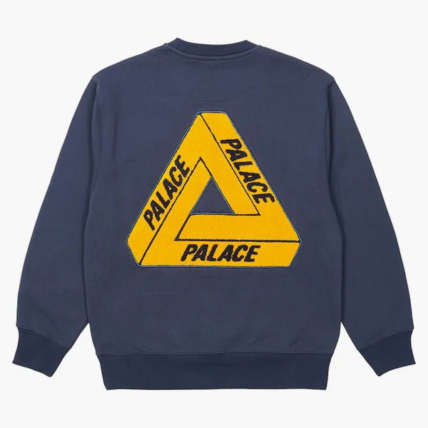 Palác Fleece Tri-Ferg Crew Navy