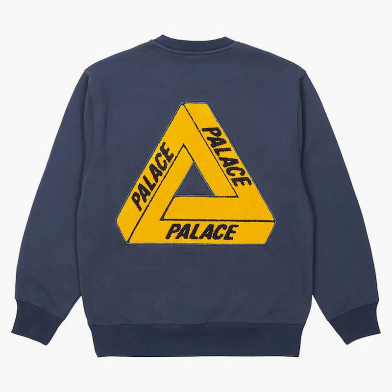 Palác Fleece Tri-Ferg Crew Navy