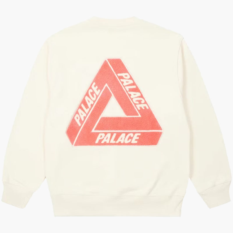 Palace Fleece Tri Ferg Crewneck Beige Rückseite