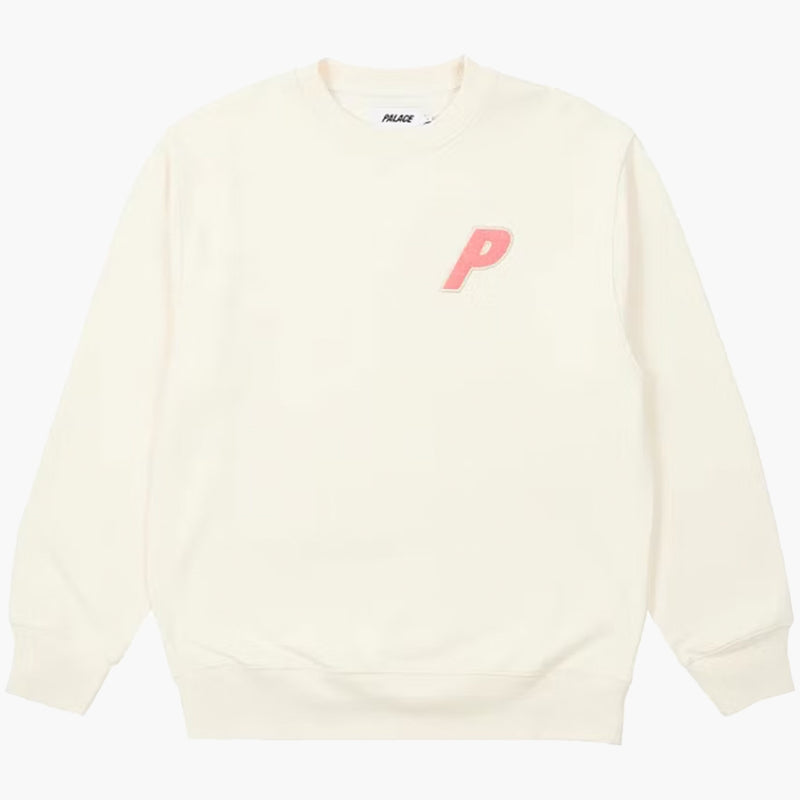 Palace Fleece Tri Ferg Crewneck Beige