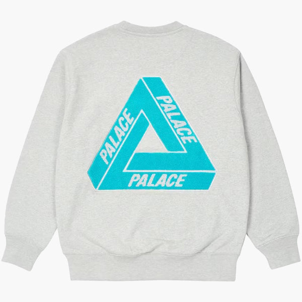 Palace Fleece Tri Ferg Crewneck Grey Rückseite