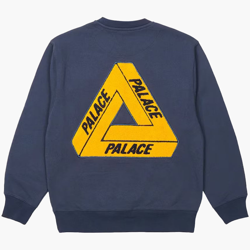 Palace Fleece Tri Ferg Crewneck Navy Rückseite