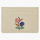 Palace Flower Stitch Cardholder White