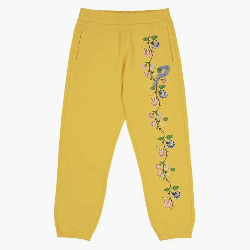 Palace Flower Stitch Joggers Yellow