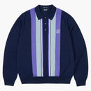 Palace Fred Perry Long Sleeve Knitted Shirt Peacoat