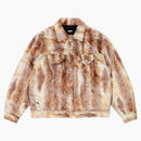 Palace Furry Trucker Jacket Brown