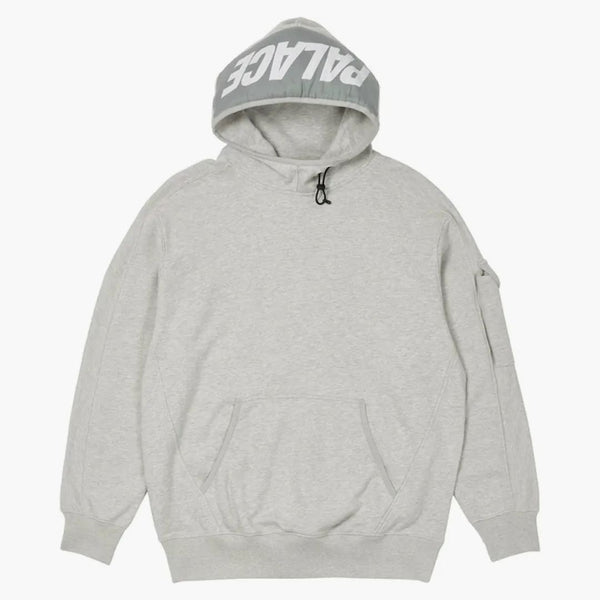 Palác obří tkaný štítek Hood Grey Marl