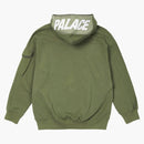 Palace Giant Woven Label Hood Olive