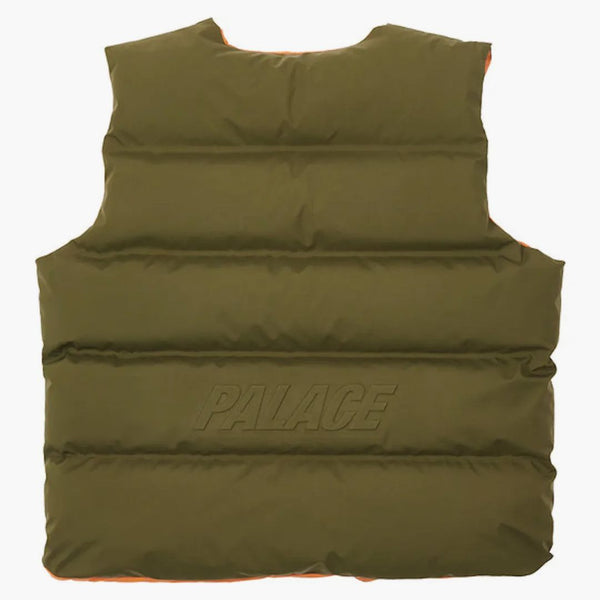 Palác Gore-Tex Infinium revero dolů vesta olivová/oranžová