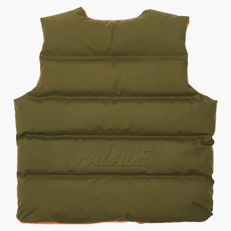Palác Gore-Tex Infinium revero dolů vesta olivová/oranžová