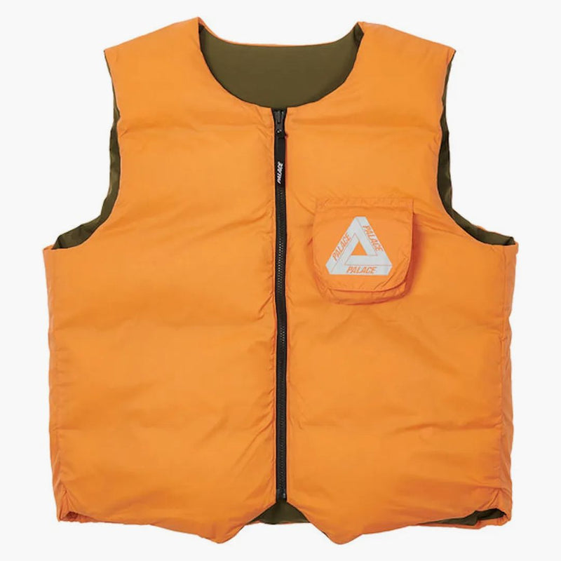 Palác Gore-Tex Infinium revero dolů vesta olivová/oranžová