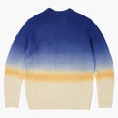 Palazzo gradiente tintura a costola blu blu