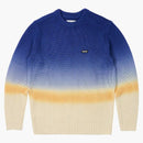 Palazzo gradiente tintura a costola blu blu