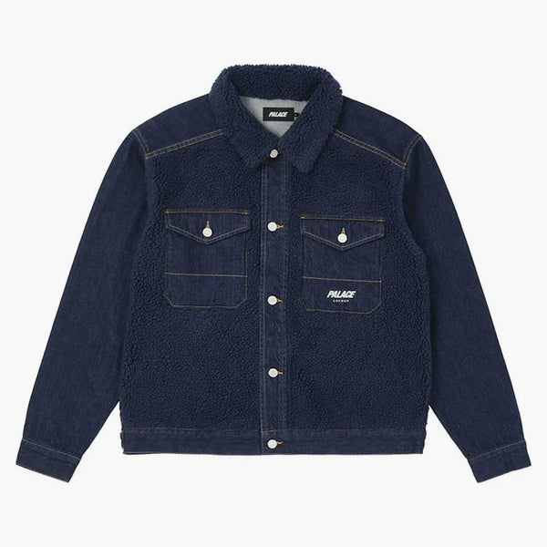 Palác grizzly denim bunda indigo