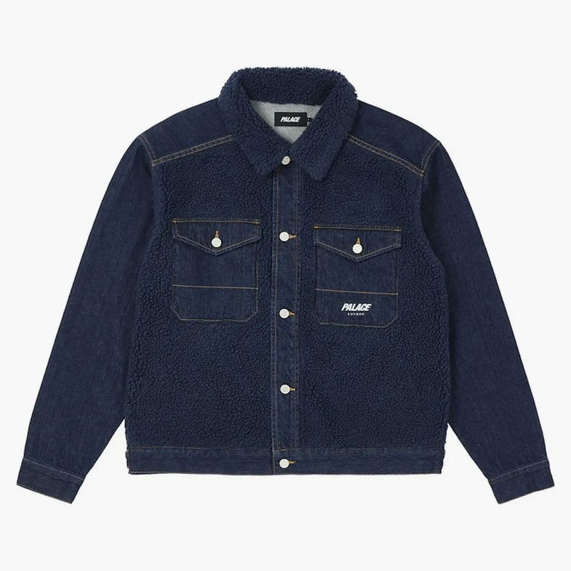 Palác grizzly denim bunda indigo