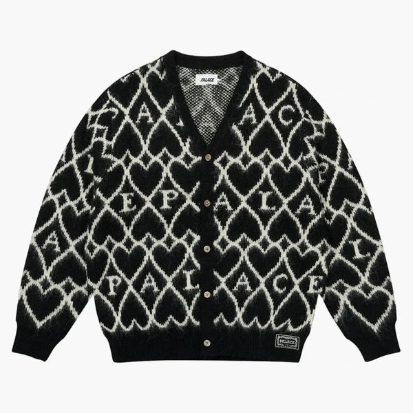 Palace Hairy Heart Knit Black