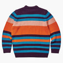 Palác těžký pruh pletený oranžový