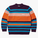 Palác těžký pruh pletený oranžový