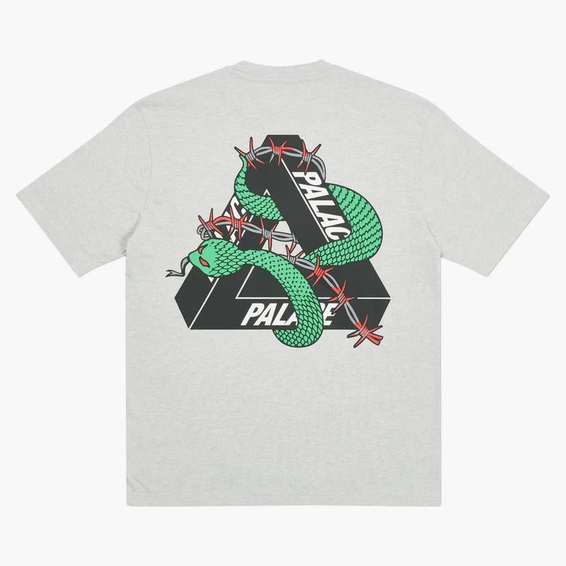 Palace Hesh with Fresh T-Shirt Gray Marl