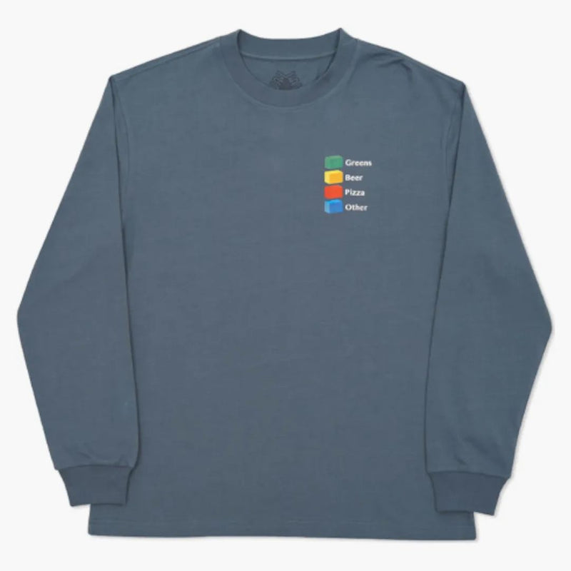 Palace Hi-Chart Longsleeve Gray