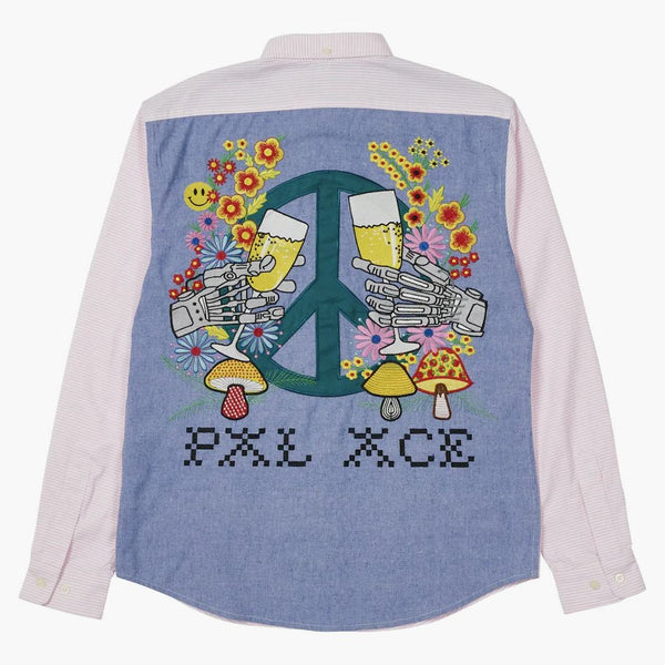Palác hippie pozdravo košile růžová