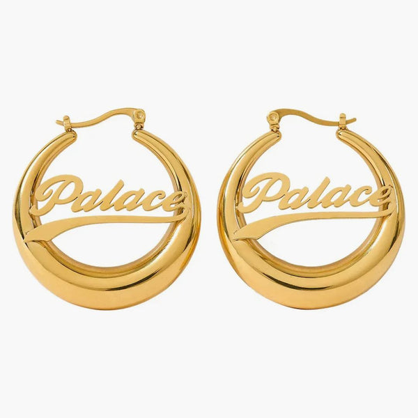 Palace Hoop Earrings Gold Plated