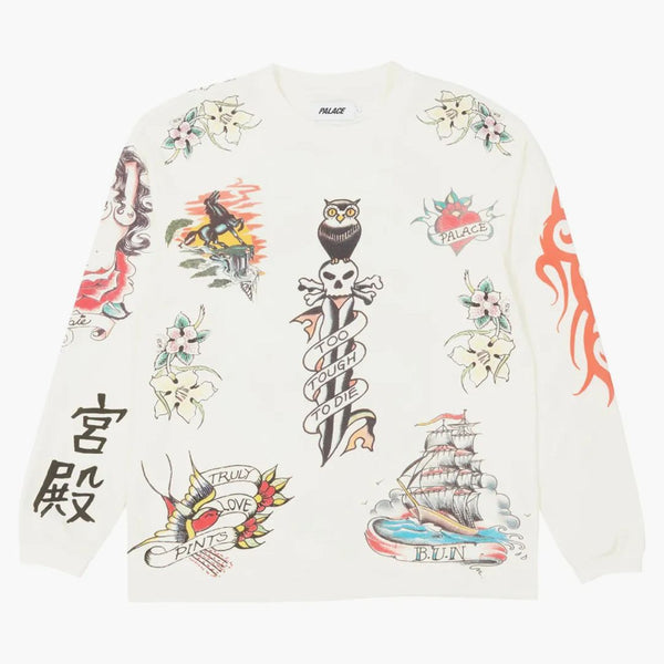 Palác inkoustový longsleeve bílý