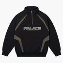 Palace International 1/4 Zip nero