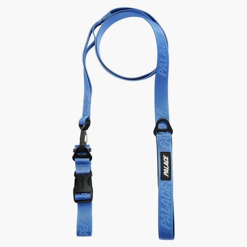 Palace Jacquard Logo Dog Collar Lead Blue