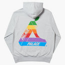 Palace Jobsworth Hood Grey Marl