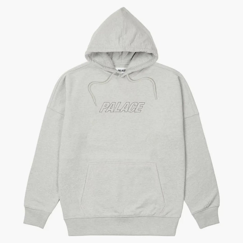 Palace Jumbo Tri-Ferg Drop ramenní kapuce šedá Marl
