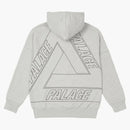 Palace Jumbo Tri-Ferg drop Shoulder Hood Gray Marl