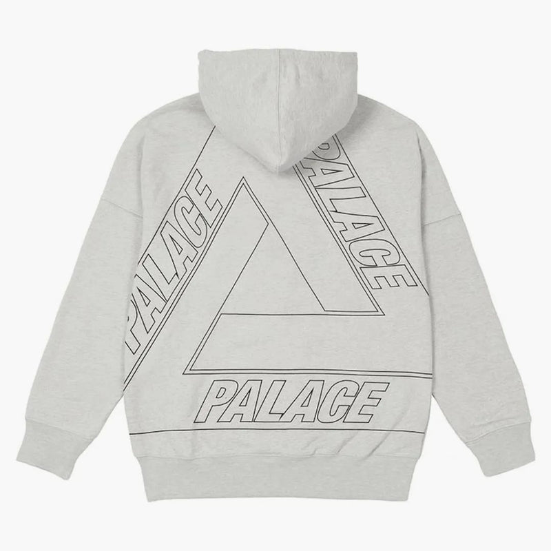 Palace Jumbo Tri-Ferg Drop ramenní kapuce šedá Marl