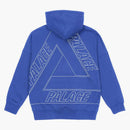 Palace jumbo tri-ferg drop Shoulder Hood Navy
