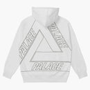 Palace Jumbo Tri-Ferg drop Shoulder Hood White