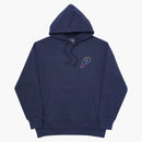 Palace Linear Triple Fade Hood Navy